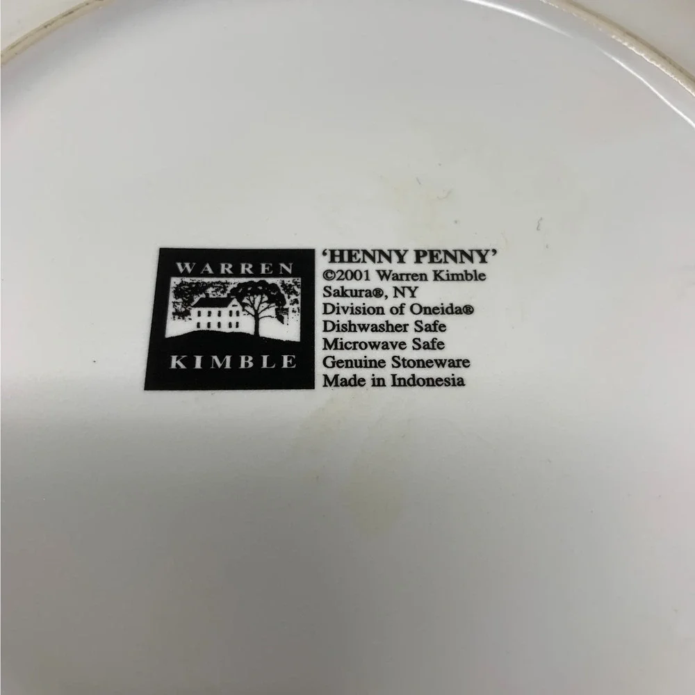 Vintage Lot 4 Sakura x Warren Kimble Henny Penny Rooster Chicken Salad Plates 8